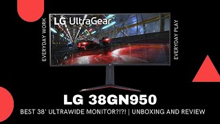 Best 38 inch Ultrawide Gaming Monitor for 2020  LG 38GN950B Unboxing and Review  38 vs 34 [upl. by Frederiksen]