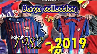 COLECCIÓN CAMISETAS BARÇA DE 1982 A 2019  MEYBA KAPPA NIKE [upl. by Abramson]