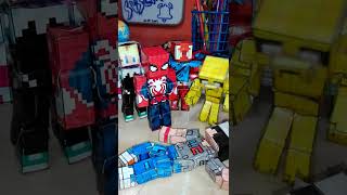 Que desgracia 😭😅 SpiderVerse y Mikecrack Papercraft Minecraft short shorts minecraft spiderman [upl. by Madonna]