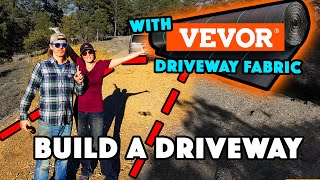 How To Build A Gravel Driveway Using Vevor Geotextile Fabric [upl. by Arhoz448]