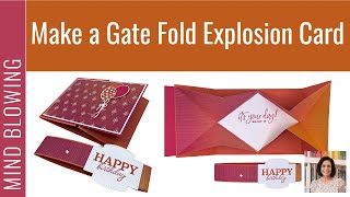 🔴A Gate Fold Explosion Card Tutorial That Will Blow Your Mind [upl. by Drofdeb897]