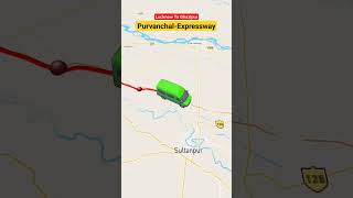 Purvanchal Expressway Lucknow To Ghazipur expressway lucknow nitingadkari highway shorts [upl. by Masson]