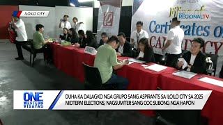 One Western Visayas Duha ka dalagko nga grupo sang aspirants sa Iloilo City nagfile na sang COC [upl. by Ahsinan223]