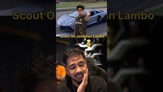 Scout React on Jhonny New lambo 🔥 shorts bgmi scoutop jonathangaming s8ul [upl. by Airalednac]