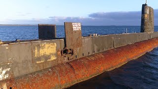 Retired submarine  HMAS Otama drone [upl. by Curcio]