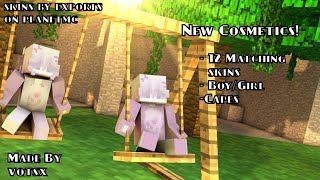 12 Matching MCPE Skinpack  Capes  Works on HIVE  vqtsx [upl. by Adnilym]