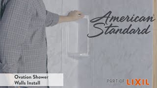 Ovation Shower Walls Install by American Standard [upl. by Ettenej]