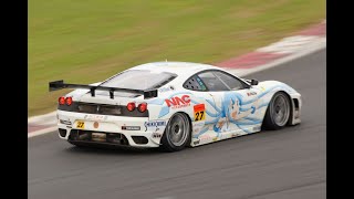 2011 SUPER GT GT300痛車大集合 ミク エヴァ イカ娘 ハルヒ Ver2 [upl. by Laughry]