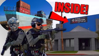 Container Ship INSIDE an Indoor arena  New Indoor Airsoft Field in Las Vegas [upl. by Smaj]