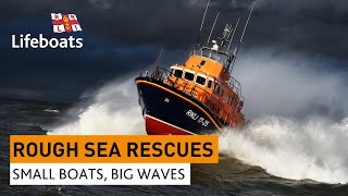 Roughest RNLI lifeboat rescues in huge waves and stormy seas [upl. by Jarita]