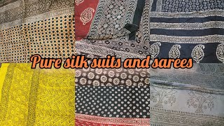 Bohat dur say ap tak pure silk ajrak suits [upl. by Noimad]