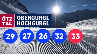 Ski Obergurgl • Blue 29 27 26 32 33 • 7km long 4K [upl. by Alian]