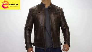 Stylish amp Durable Real Leather Jackets for All Seasons  Premium Outerwear Collection  eBrandopk [upl. by Karlin]