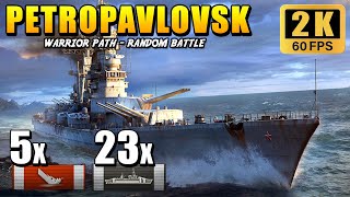 Cruiser Petropavlovsk  Flawless gaming with 4k xp and 300k dmg [upl. by Bodi216]