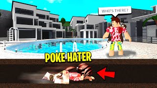 POKE STALKER Broke Into My NEW MANSION During My Video Roblox [upl. by Odnuges]