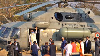 Modi Ji Ka Helicopter Take off in Sahaganj Dunlop Maidan WestBengal [upl. by Jevon]