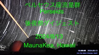 20240813 Best Shooting Stars over Mauna Kea Hawaii [upl. by Allys]