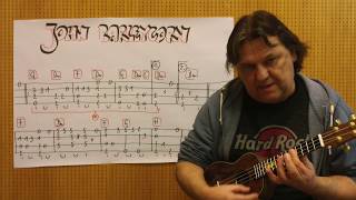 Fingerstyle UKULELE Lesson 170 JOHN BARLEYCORN English Ballad [upl. by Rosita]