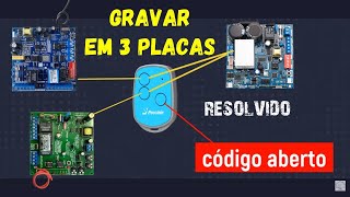 COMO GRAVAR CONTROLE NEW EVO TRES PLACAS NICE PECCININ [upl. by Laszlo]