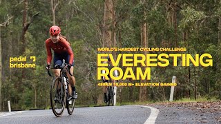 Gold Coast to Brisbane Everesting Roam Ride 480km 10000m elevation gained [upl. by Enilorak]