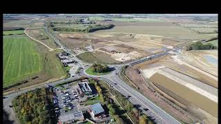 A428 Caxton Gibbet round about road works progress October 2024 [upl. by Eiramyma836]