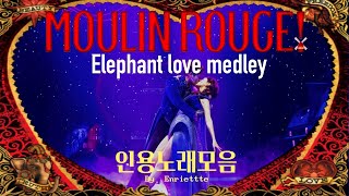 All the pop songs in Musical Moulin Rouge  Elephant love medley [upl. by Hermia]