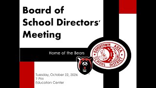 Boyertown Area School Board Meeting 102224 [upl. by Peyton482]