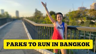 BANGKOK VLOG BEST PLACES TO RUN IN BANGKOK BENJAKITTI FOREST PARK AND LUMPINI PARK [upl. by Einafit]