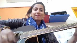 sholay theme  Guitar cover by sakshi chauhan [upl. by Karola582]