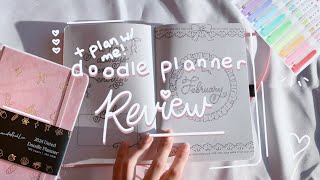 AMANDARACHLEE DOODLE PLANNER Review  Plan with me ☁️ [upl. by Burtie520]