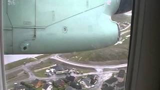 Wideroe turbulent landing in Hammerfest Norway [upl. by Tara]