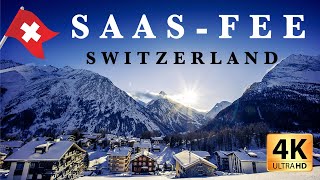 Unreal skiing in SaasFee Switzerland  4K UHD [upl. by Rats]