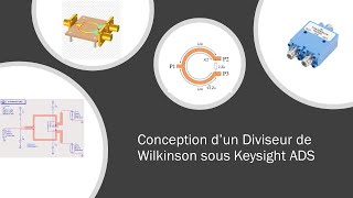 Conception dun diviseur de puissance Wilkinson Design of a Microstrip Wilkinson Power Divider [upl. by Guerra]