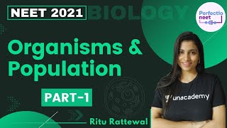 Organisms amp Population  Part 1  NEET 2021  NEET Biology  Ritu Rattewal [upl. by Aidualc702]