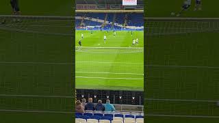 Kieffer Moore Cardiff City pre match crossbar challenge efl bluebirds [upl. by Ynahpit]