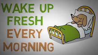 How to STOP Waking Up Feeling TIRED Every Morning  4 Tips animated [upl. by Akihsar]