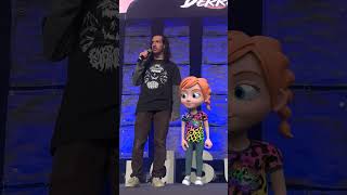 CARTOON ADLEY on ViDSUMMiT STAGE Shonduras amp A for Adley at the BiGGEST Creator Conference [upl. by Gervais]