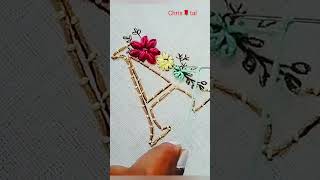 Floral Letter Embroidery [upl. by Shargel]