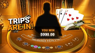 I FINALLY GOT TRIPS ON BLACKJACK [upl. by Ileak]