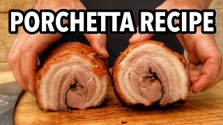 Porchetta Recipe Cooked on the Weber Rotisserie [upl. by Rog443]