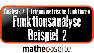 Funktionsanalyse einer trigonometrischen Funktion Beispiel 2  A4211 [upl. by Attehcram178]