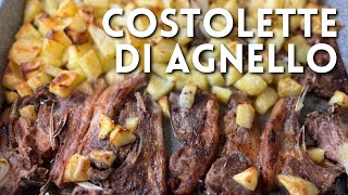 COSTOLETTE DI AGNELLO CON PATATE AL FORNO di Betty e Marco  Ricetta facile e veloce [upl. by Ulla331]