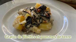 Recette de gratin de blettes et pommes de terre à la noix de muscade [upl. by Maryjane]