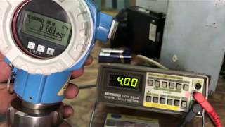 Test pressure transmitter FMB70  range 9 to 12 mH2O [upl. by Gina]