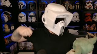 Hasbro Black Series Scout Trooper Helmet  Unboxing and Review [upl. by Allehcram]