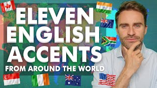 11 English Accents from Around the World in 1 Video [upl. by Kama135]