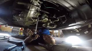 Honda Accord oil pan replacement part 1 removal [upl. by Broida47]