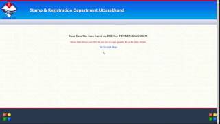 eRegistration in Stamp and Registration Uttarakhand [upl. by Hinckley]