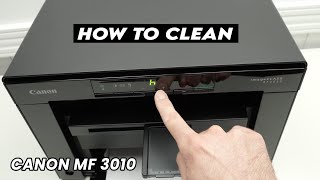 Canon MF3010 How to Clean Fix Black Spots or Smeared Ink [upl. by Ecirpak]