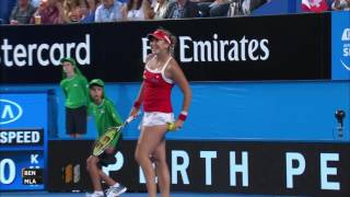 Match Highlights from MladenovicBencic RR  Mastercard Hopman Cup 2017 [upl. by Mohkos]